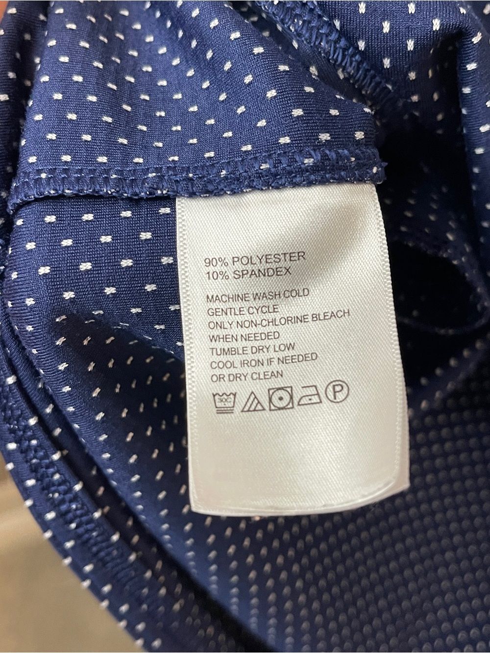 Tommy Bahama Islandzone Navy and White Mini Polo Dress with Zip - Picture 7 of 8